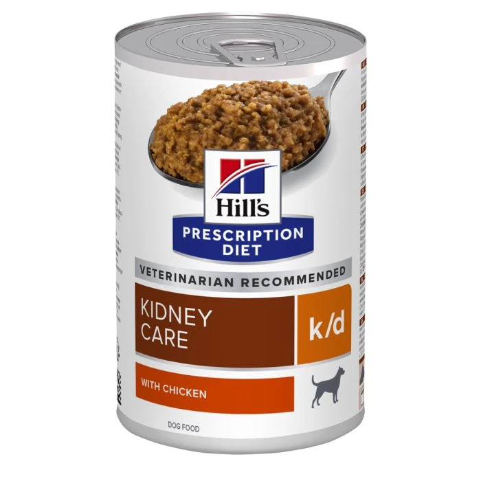 Hill's Prescription Diet K/D Boîtes Pour Chien Au Poulet - 12 X 370g 1 Hill's Prescription Diet K/D Boîtes Pour Chien Au Poulet - 12 X 370g