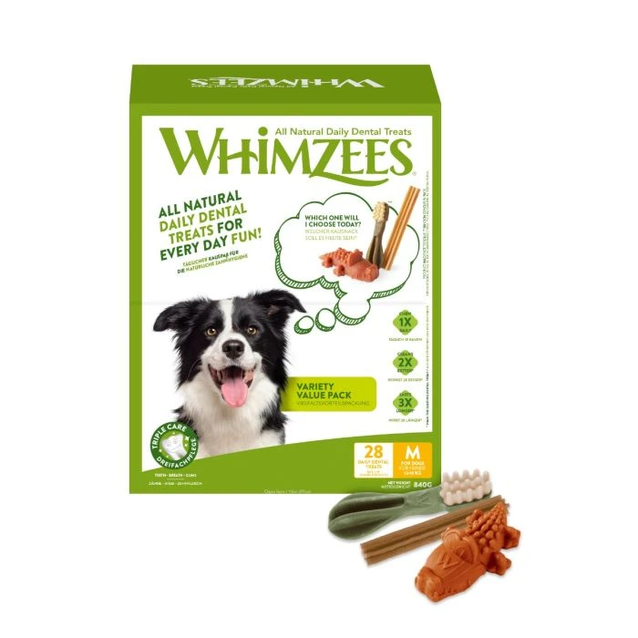 Whimzees Friandises Soin Dentaire - Boîte De Variété M