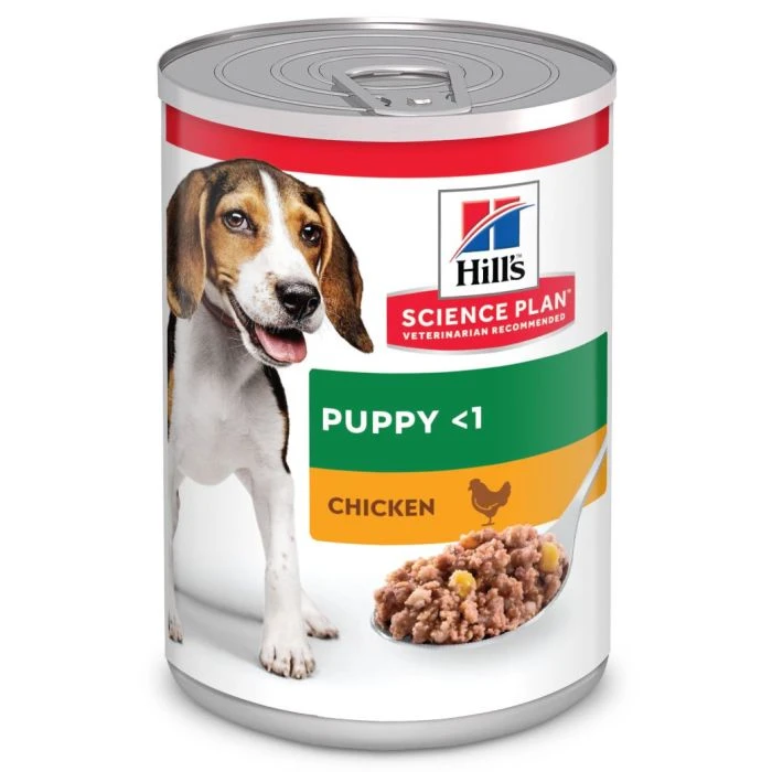 Hill's Science Plan Puppy Boîtes Pour Chiot Medium Au Poulet - 12 X 370g 1 Hill's Science Plan Puppy Boîtes Pour Chiot Medium Au Poulet - 12 X 370g