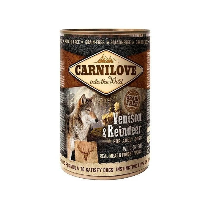 Carnilove Chien Adulte - Chevreuil Et Renne - 6 Boîtes De 400g 1 Carnilove Chien Adulte - Chevreuil Et Renne - 6 Boîtes De 400g