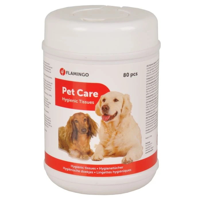 Flamingo Lingettes Yeux-Oreilles 80pcs 1 Flamingo Lingettes Yeux-Oreilles 80pcs