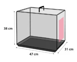 Flamingo Cage Pour Chien Ebo Noir Xs 47x31x38cm -Magasin De Fournitures Pour Chiens De Compagnie 851f4e7d1e08c7b74f8e6cc3e065eed2b92960eb0d41804d4df836bf01a37a5e