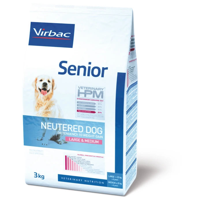 Virbac Veterinary HPM Senior Neutered Large Et Medium 1 Virbac Veterinary HPM Senior Neutered Large Et Medium