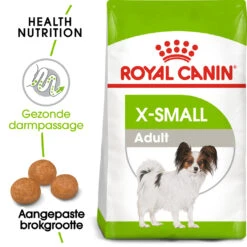 Royal Canin Extra Small Adult Pour Chien 1,5kg -Magasin De Fournitures Pour Chiens De Compagnie royal canin x small adult volwassen hond zeer kleine hondenrassen hero packshot 1