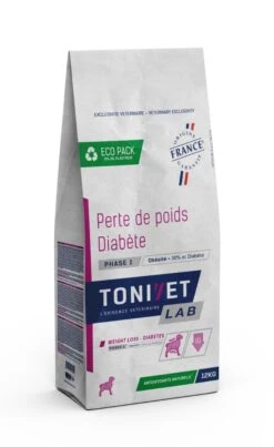 Tonivet Lab Perte De Poids - Diabete 1 - 12Kg -Magasin De Fournitures Pour Chiens De Compagnie tonivet perte de poids diabete phase1 1 1
